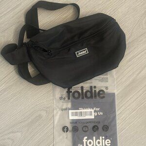 Foldie Crossbody Bag - Black, RFID Safe, Slash-Proof & Foldable